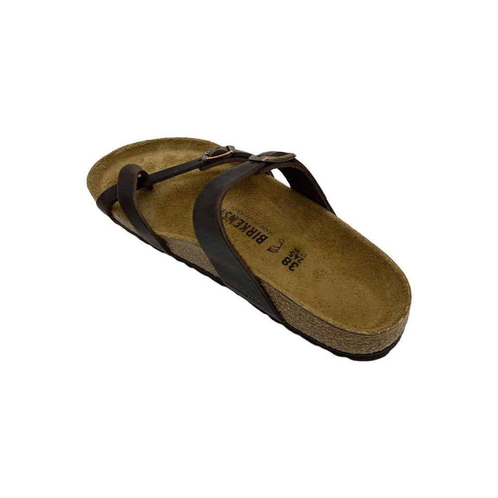 Birkenstock Women's Mayari Leather Toe-Loop Comfort Sandal Dk Brown - Medium - Picture 3 of 3